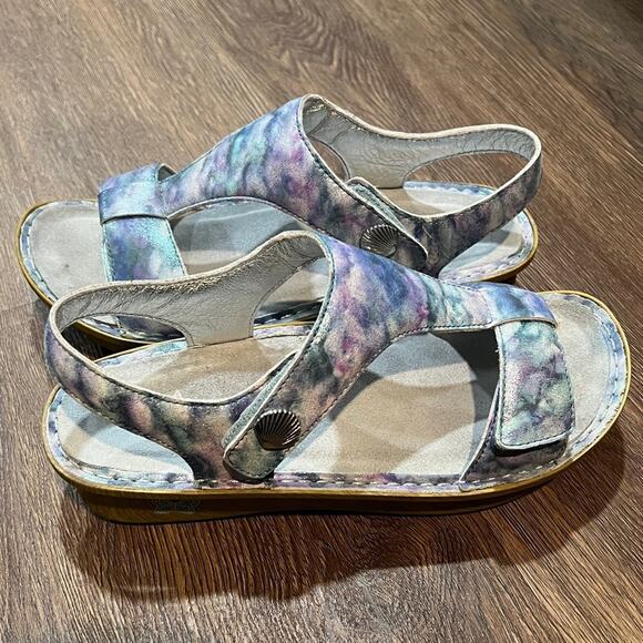 Alegria Kendra Multicolor Mermaid Leather Sandals - Picture 2 of 5